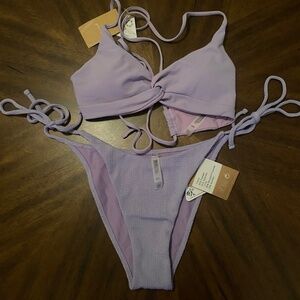 NWT Berlook lavender two piece Bikini